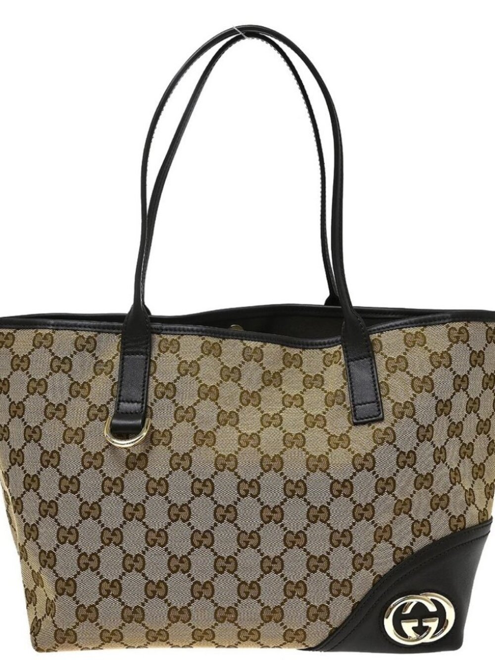 Gucci Beige GG Canvas Abbey Line Hand Bag